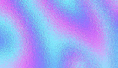 Purple background. Holograph foil texture. Iridescent mirror effect. Holographic glitter backdrop. Rainbow bright gradient. Cute dreamy pattern. Pink blue paper. Sparkle patern. Vector illustration