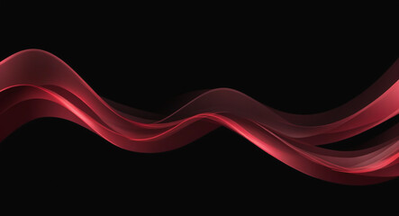Abstract Motion: 3D Rendering Metallic Wave Band
