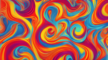 Obraz premium Psychedelic Swirl Abstract
