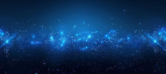 Dark Navy Sparkles, Glittering Blue Background