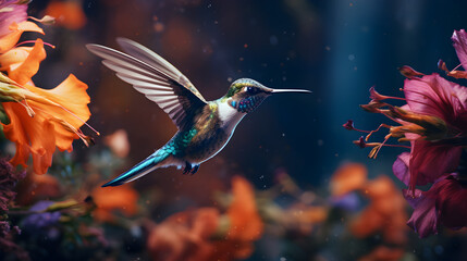 Humming Bird HD 8K wallpaper background Stock Photographic Image,,
Blue ice and cracks on the surface of the ice. Frozen lake under a blue sky in the winter. Cabin in the mountains. Mysterious fog. C
