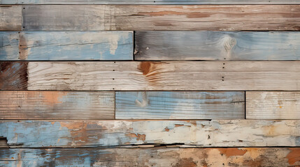 A vintage beach wood abstract background, the artistic possibilities of weathered wood textures through creative compositions and unique patterns  Ai Generative
