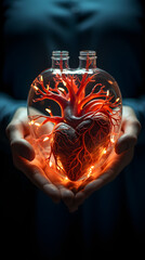 visual representation of emotional pain in a hand
