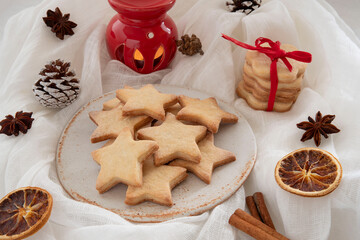 Tasse de café et biscuits pour la Saint-Valentin