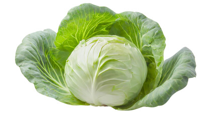 Obraz premium Cabbage isolated on a transparent background.