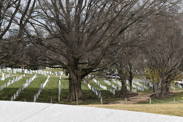 Washington DC, USA - March 10, 2022 - Arlington National Cemetery