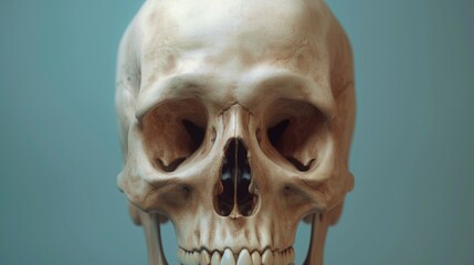 3d medical illustration of the human skull