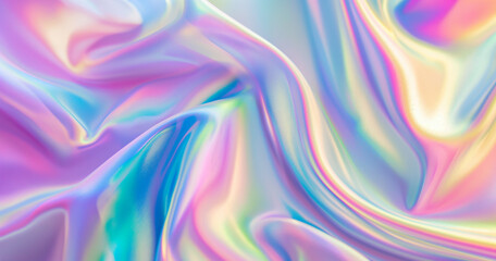 fundo abstrato de folha holográfica nas cores rosa, azul e roxo