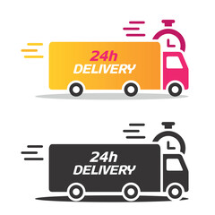 Fast shipping, 24h delivery, express, order, truck, sign