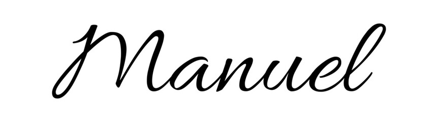 Manuel - black color - name written - ideal for websites,, presentations, greetings, banners, cards,, t-shirt, sweatshirt, prints, cricut, silhouette, sublimation

