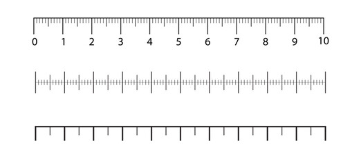 Rulers Inch and metric rulers template. Measuring tool. Blank measuring scale indicator. Scale for a ruler in inches and centimeters PNG - 735381767