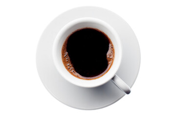 Fototapeta na wymiar Porcelain Cup black coffee isolated on white