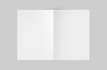 White paper file folder mockup., outside.
