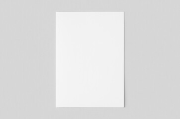 White paper file folder mockup., cover.