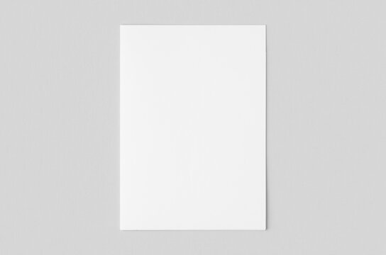 White paper file folder mockup., cover.