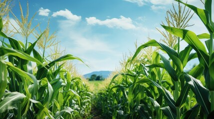 farm sweet corn growing