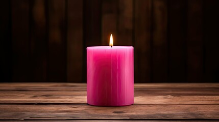 Obraz na płótnie Canvas decor candle pink