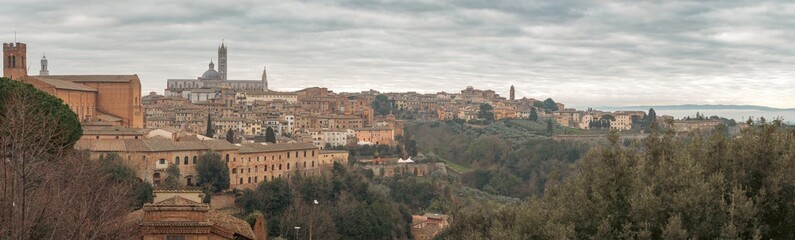 Fototapeta na wymiar Cityscape of Siena, Italy