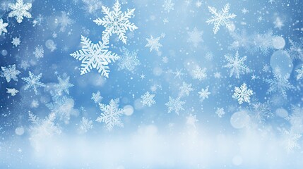 Naklejka na ściany i meble winter snowflakes happy holidays