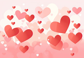 Hearts Floating in the Air