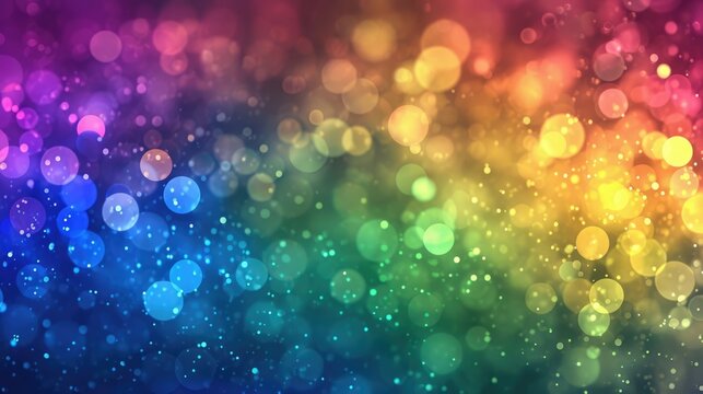 colorful rainbow bokeh abstract background