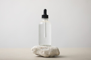 glass dropper bottle care product