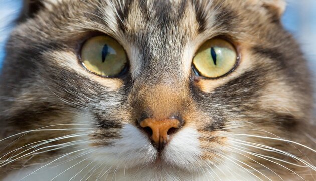 cat s face close up portrait