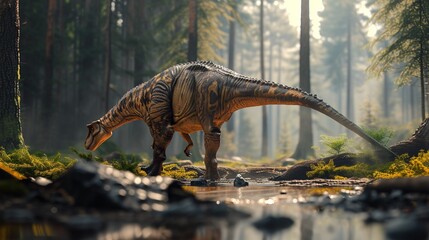 3d dinosaur predator wildlife background