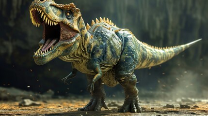 3d dinosaur predator wildlife background