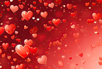 Floating Hearts: Celebrating Valentines Day