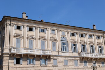 Blick in die Historische Altstadt von Verona in Italien	
