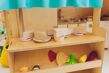 Set of BBQ Kitchen utensils. Children's toys. Children's kitchen game. Plastic bbq for playing with...