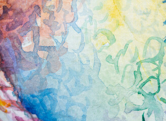 Painted in watercolor on a white background. Hand painted watercolor background. Watercolor wash.