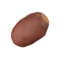  3D illustration of a date commonly called kurma