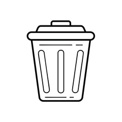 delete icon with white background vector
