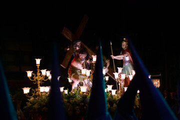 Ceremonial passage during Holy Week where Jesus is seen on his way to the crucifixion
