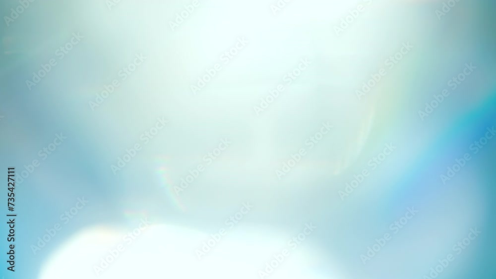 Wall mural refraction of sunlight through a porthole. loop. the light passes through the facets of a slowly rot