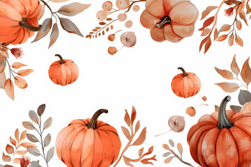 Naklejka premium seamless background with pumpkins