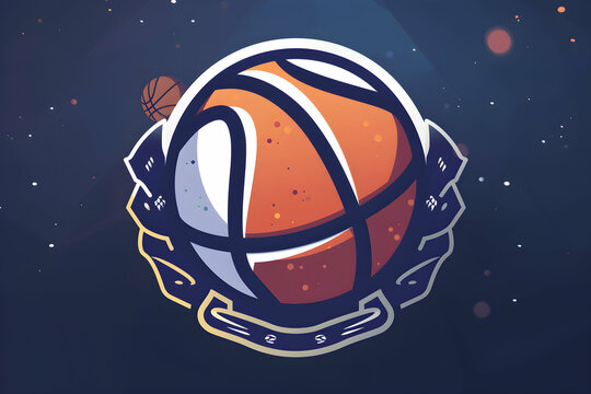 basketball background with ball