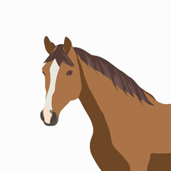 horse logo on a white background  