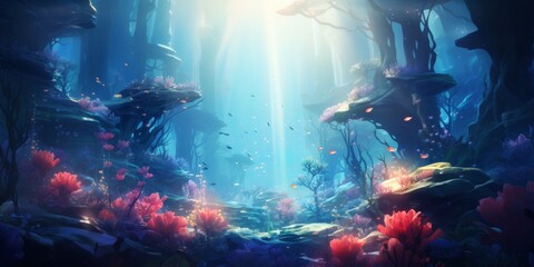 Marine Flora Tapestry: Underwater Garden