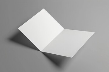 Crisp Origami: An Artful Composition of White Paper on a Muted Canvas. Generative AI.