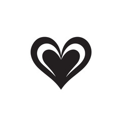 Heart in cartoon, doodle style . Image for t-shirt, web, mobile apps and ui. Isolated 2d vector illustration in logo, icon, sketch style, Eps 10, black and white. AI Generative