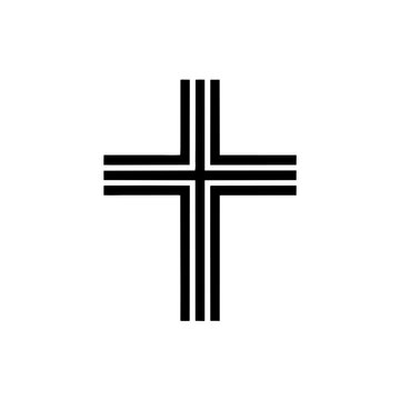 graphics of a  black simple Christian cross