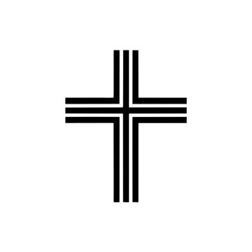 graphics of a  black simple Christian cross