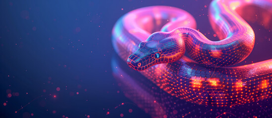 Digital Python in Cyberspace