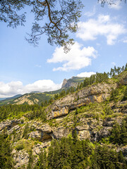 Mountain scenery in the Southern Alps