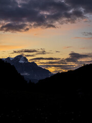 Dusk over the Southern Alps
