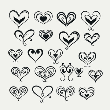 Heart in cartoon, doodle style. Image for t-shirt, web, mobile apps and ui.  Isolated 2d vector illustration in logo, icon, sketch style, Eps 10. AI Generative