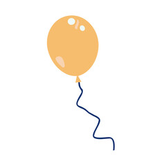 birthday balloon  vector illustration isolated transparent background logo, cut out or cutout t-shirt print design